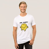 Mr Happy | Dansen en glimlachen Tri-Blend Shirt (Voorkant volledig)