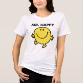 Mr Happy | Dansen en glimlachen Tri-Blend Shirt (Voorkant)