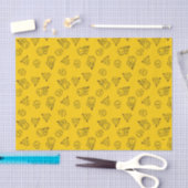 Mr Happy en Miss Sunshine | Geel patroon Tissuepapier (Craft)