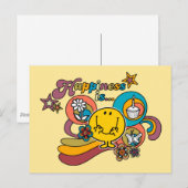 Mr Happy | Geluk is.. Briefkaart (Voorkant / Achterkant)