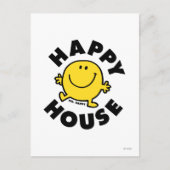 Mr Happy | Gelukkig Huis Briefkaart (Voorkant)