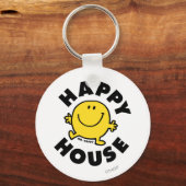 Mr Happy | Gelukkig Huis Sleutelhanger (Voorkant)