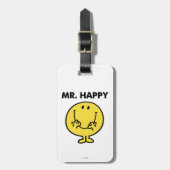 Mr Happy | Giant Smiley Face Bagagelabel (Voorkant verticaal)