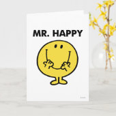 Mr Happy | Giant Smiley Face Kaart (Gele Bloem)