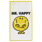 Mr Happy | Giant Smiley Face Klein Cadeauzakje (Achterkant)