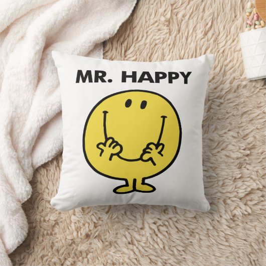 Mr Happy | Giant Smiley Face Kussen (Deken)