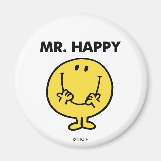 Mr Happy | Giant Smiley Face Magneet (Voorkant)