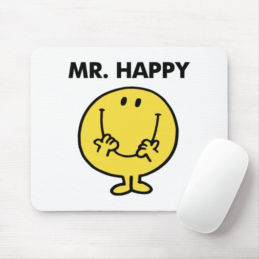 Mr Happy | Giant Smiley Face Muismat (Met muis)