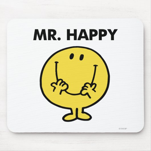 Mr Happy | Giant Smiley Face Muismat (Voorkant)