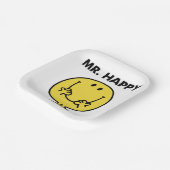 Mr Happy | Giant Smiley Face Papieren Bordje (Gebogen)