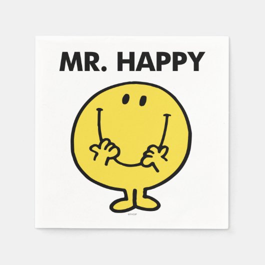 Mr Happy | Giant Smiley Face Servetten (Voorkant)