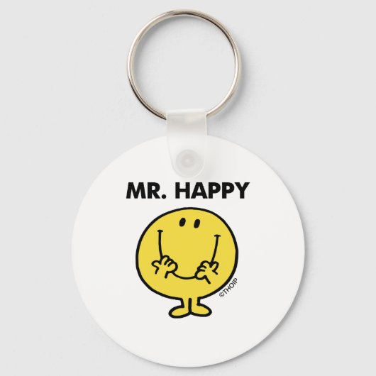 Mr Happy | Giant Smiley Face Sleutelhanger (Voorkant)