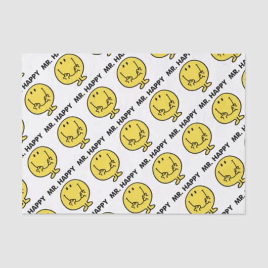Mr Happy | Giant Smiley Face Tissuepapier (Voorkant)