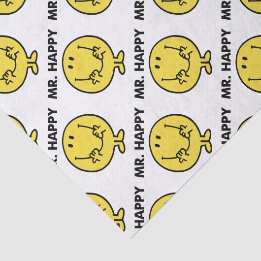 Mr Happy | Giant Smiley Face Tissuepapier (Detail)