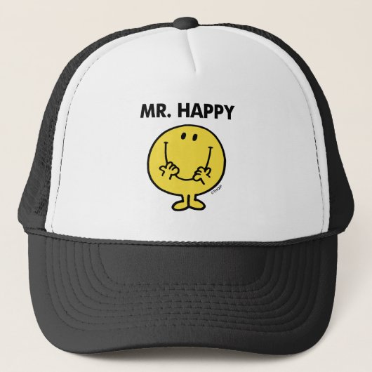 Mr Happy | Giant Smiley Face Trucker Pet (Voorkant)