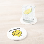 Mr Happy | Giant Smiley Face Zandsteen Onderzetter (Zijkant)