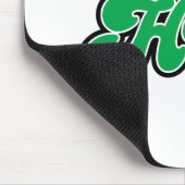 Mr. Happy Glijdend naar beneden Groene Lettering Muismat (Hoek)