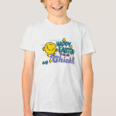 Mr. Happy | Happy Easter To All My Chicks Tri-Blend Shirt (Voorkant)