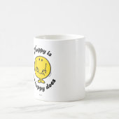 Mr Happy | Happy is net zo gelukkig als doet Koffiemok (Voorkant rechts)