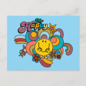 Mr Happy | Kleurrijke wervelingen & sterren Briefkaart (Voorkant)