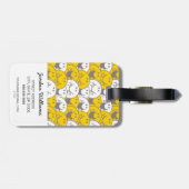 Mr Happy | Knipperend glimlach Bagagelabel (Achterkant horizontaal)