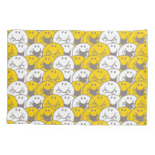 Mr Happy | Knipperend glimlach Kussensloop (Achterkant-Links)
