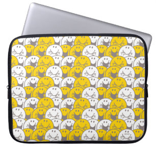 Mr Happy Knipperend glimlach Laptop Sleeve