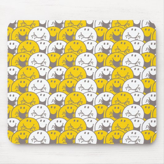 Mr Happy | Knipperend glimlach Muismat (Voorkant)