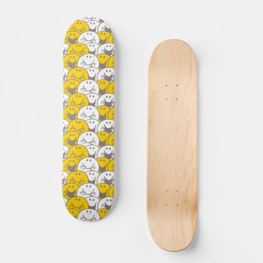 Mr Happy | Knipperend glimlach Skateboard (Voorkant)