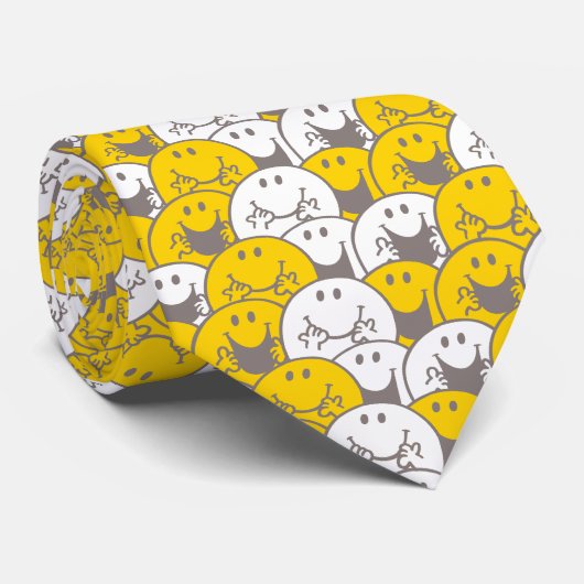 Mr Happy | Knipperend glimlach Stropdas (Opgerold)
