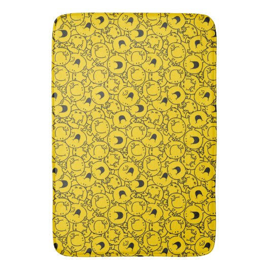 Mr Happy | Partij gele glimlach Badmat (Voorkant Verticaal)
