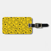 Mr Happy | Partij gele glimlach Bagagelabel (Voorkant horizontaal)