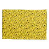 Mr Happy | Partij gele glimlach Kussensloop (Achterkant-Links)