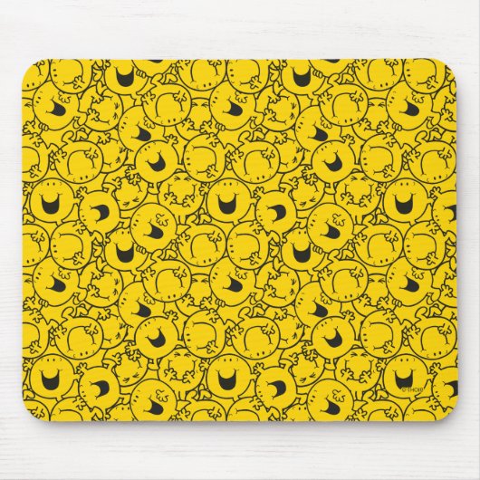 Mr Happy | Partij gele glimlach Muismat (Voorkant)