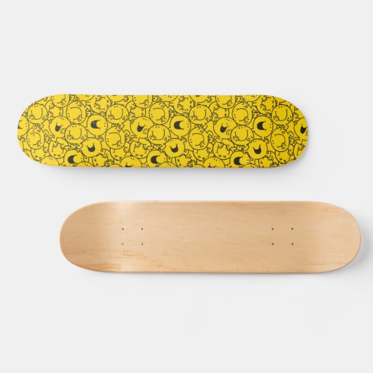 Mr Happy | Partij gele glimlach Skateboard (Horizontaal)