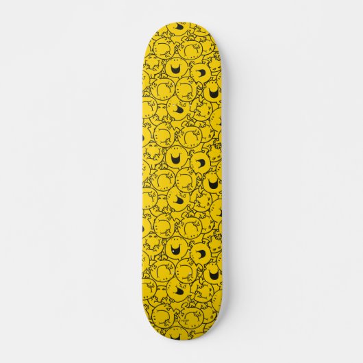 Mr Happy | Partij gele glimlach Skateboard (Voorkant)