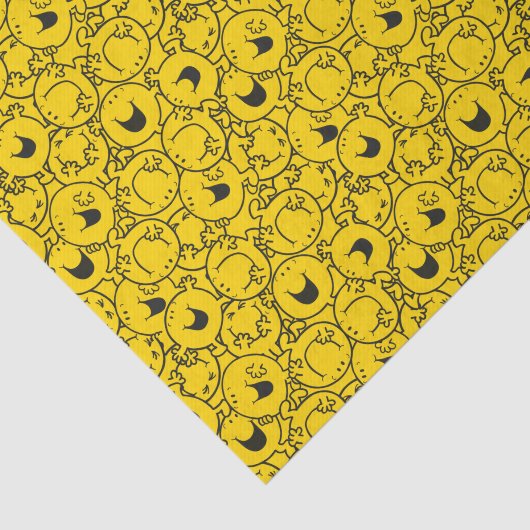 Mr Happy | Partij gele glimlach Tissuepapier (Detail)