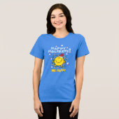 Mr Happy | Prettige feestdagen €? Tri-Blend Shirt (Voorkant volledig)