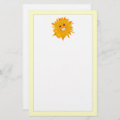 Mr Happy Sunshine - Duimen omhoog Briefpapier (Voorkant / Achterkant)