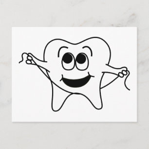 Mr Happy Tooth Briefkaart