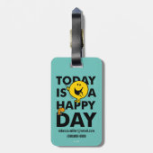 Mr Happy | Vandaag is het een gelukkige dag Bagagelabel (Achterkant verticaal)