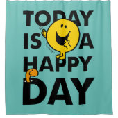 Mr Happy | Vandaag is het een gelukkige dag Douchegordijn (Voorkant)