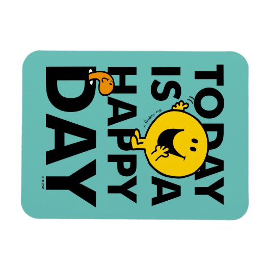 Mr Happy | Vandaag is het een gelukkige dag Magneet (Horizontaal)
