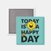 Mr Happy | Vandaag is het een gelukkige dag Magneet (Voorkant / Achterkant)