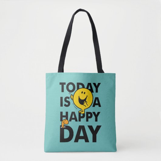 Mr Happy | Vandaag is het een gelukkige dag Tote Bag (Voorkant)
