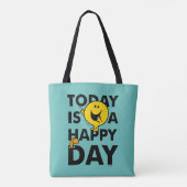 Mr Happy | Vandaag is het een gelukkige dag Tote Bag (Achterkant)