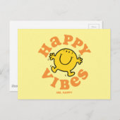 Mr Happy Vibes Briefkaart (Voorkant / Achterkant)