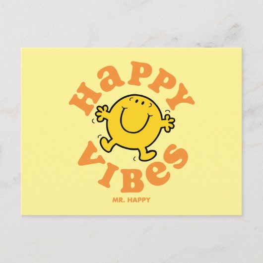 Mr Happy Vibes Briefkaart (Voorkant)