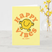 Mr Happy Vibes Kaart (Gele Bloem)