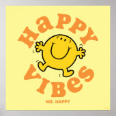 Mr Happy Vibes Poster (Voorkant)